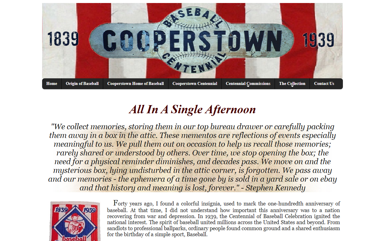 1939baseball.com screenshot