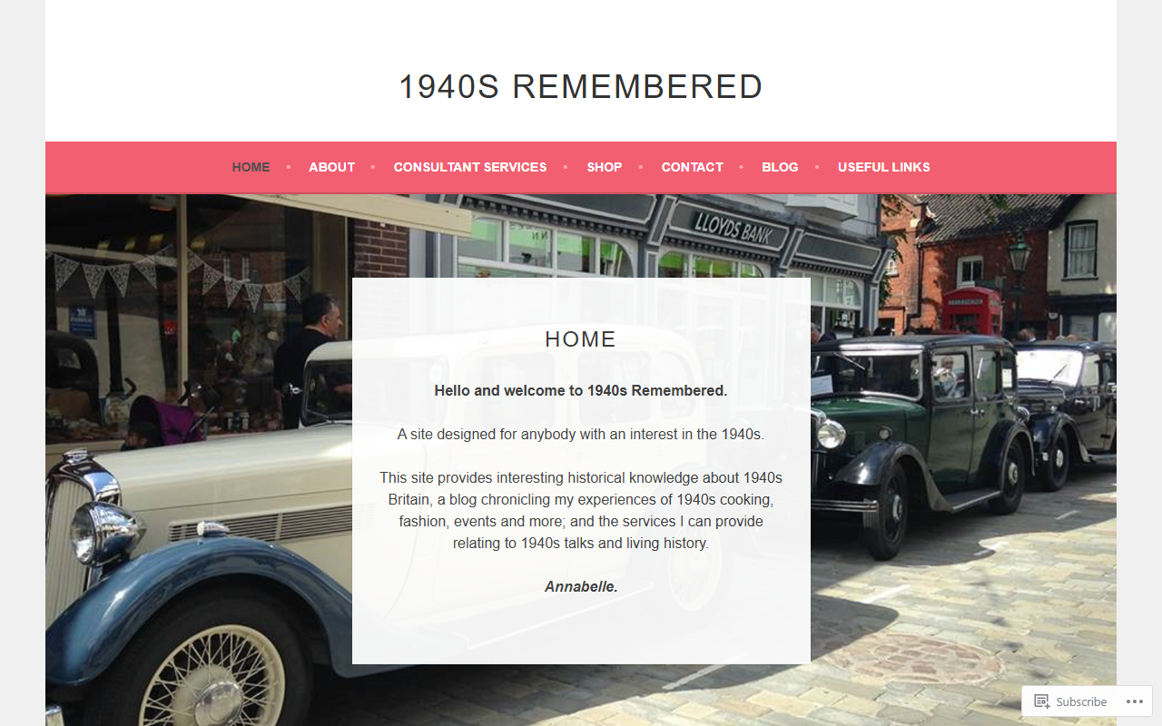1940sremembered.com screenshot