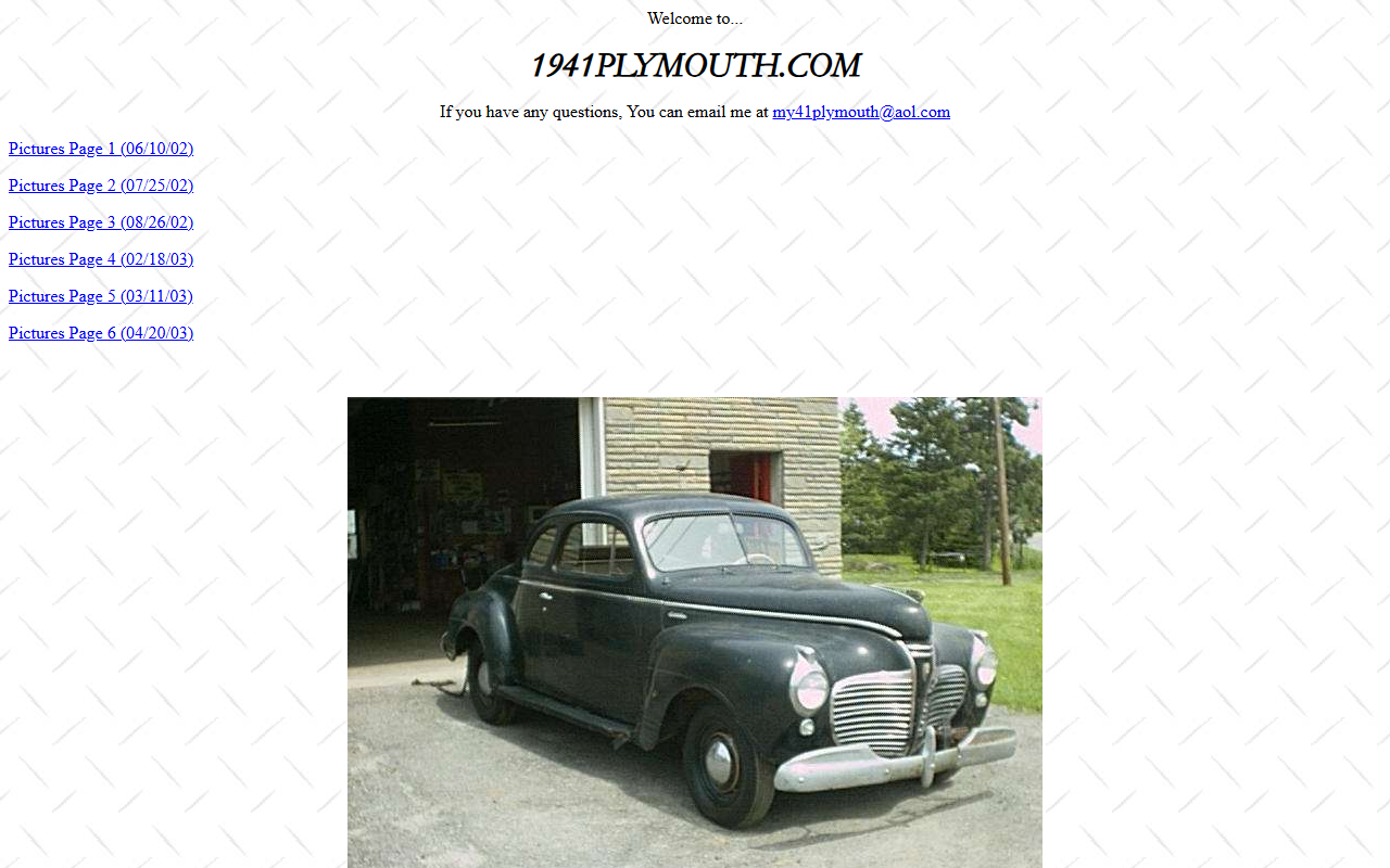 1941plymouth.com screenshot