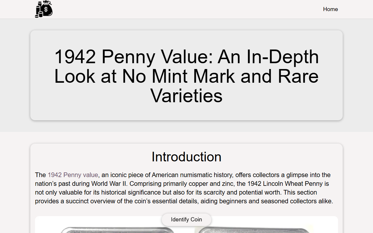 1942pennyvalue.com screenshot