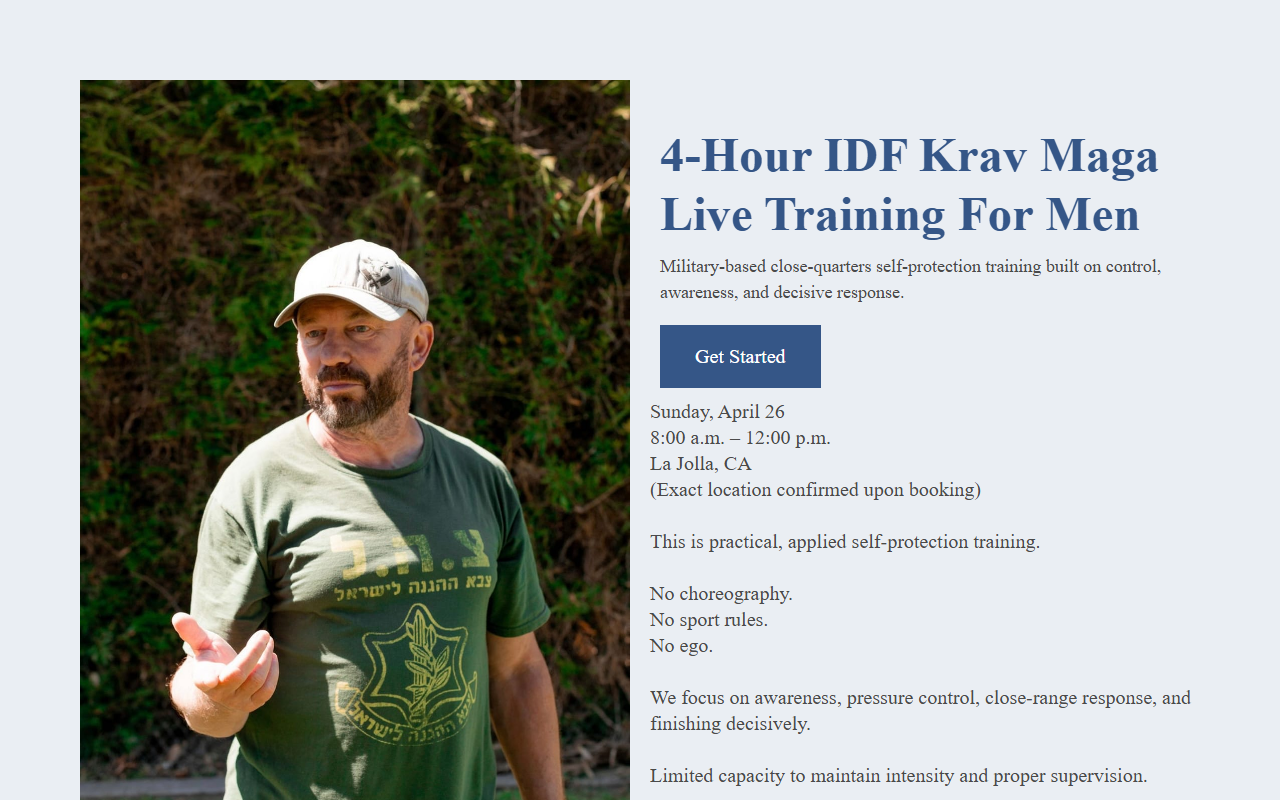 1947kravmaga.com screenshot