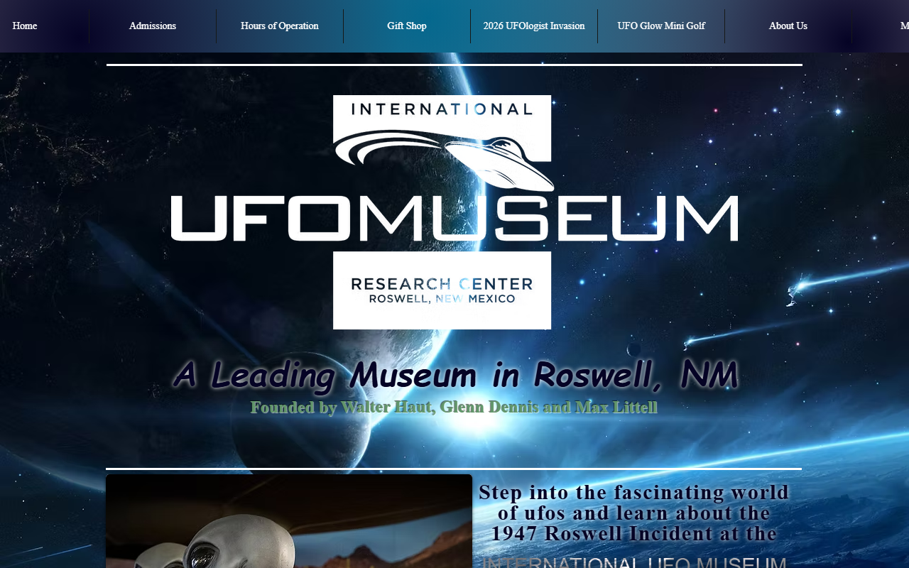 1947ufocrash.com screenshot