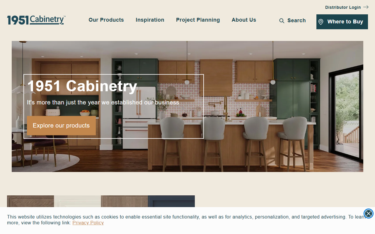 1951cabinetry.com screenshot