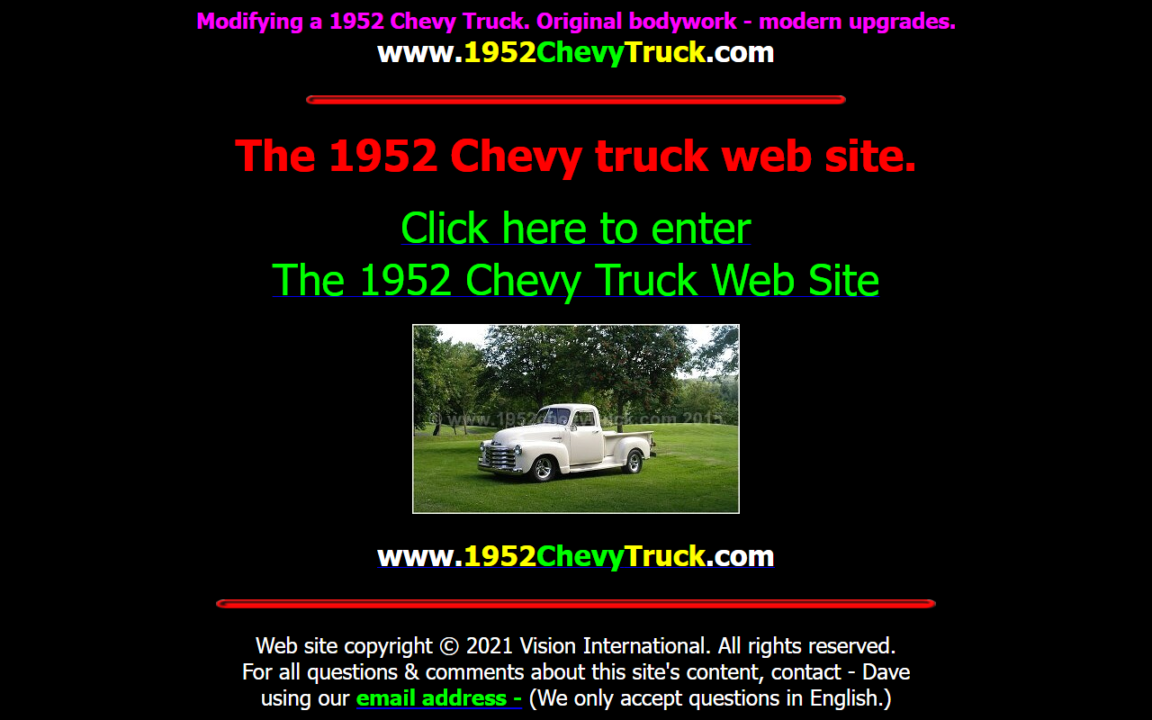 1952chevytruck.com screenshot