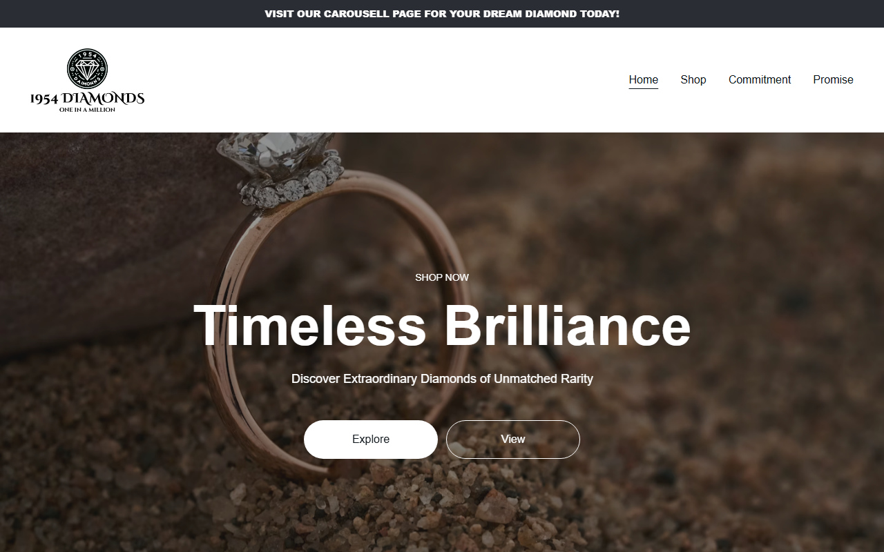 1954diamonds.com screenshot