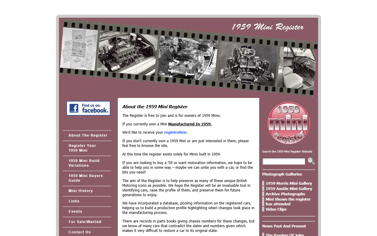 1959miniregister.com screenshot