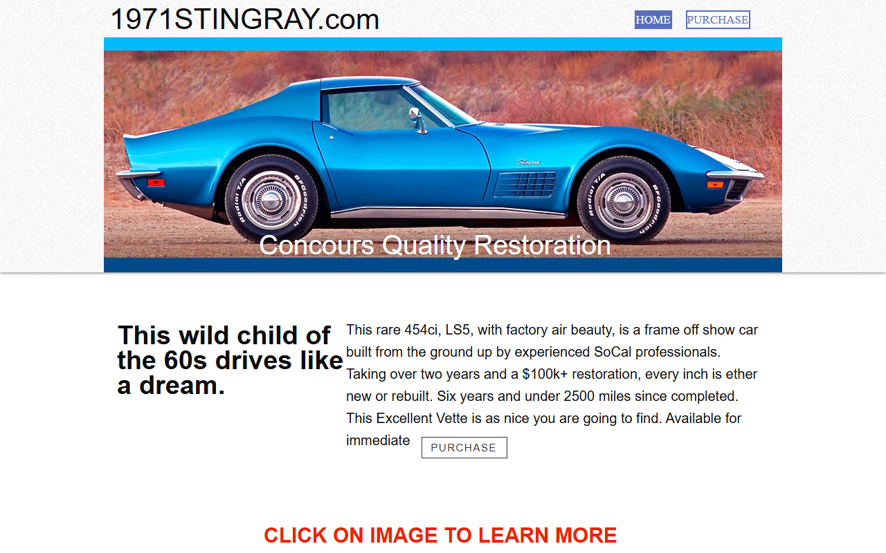 1971stingray.com screenshot