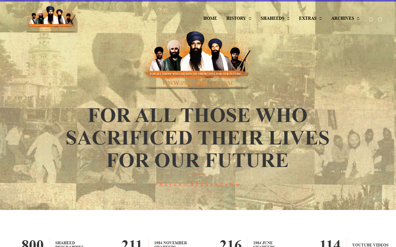 1984tribute.com screenshot