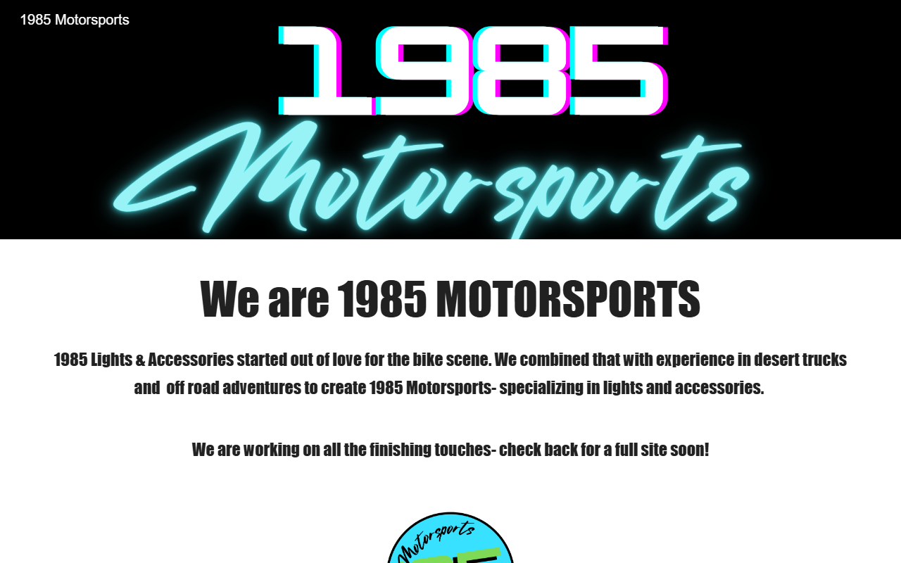 1985motorsports.com screenshot