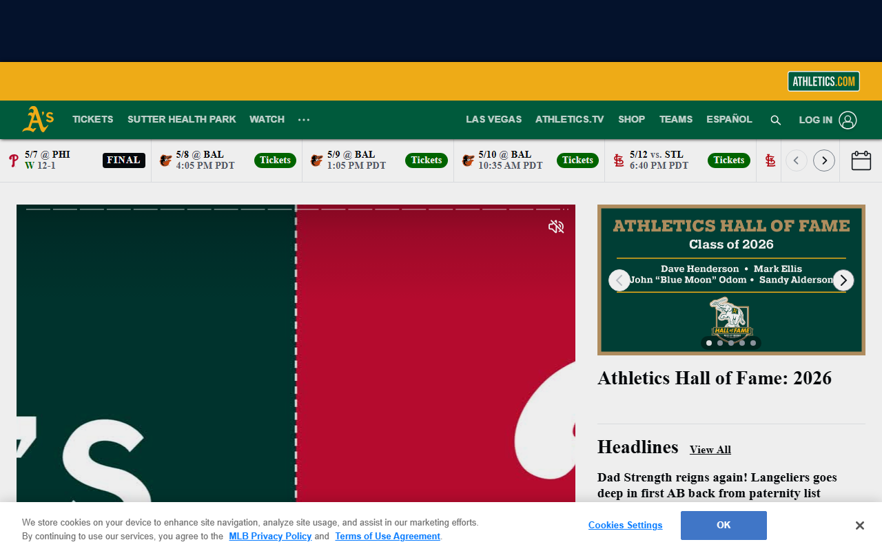 1989athletics.com screenshot