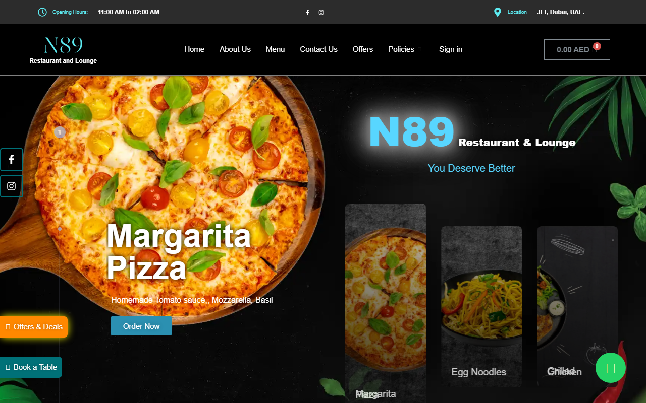1989restaurant.com screenshot