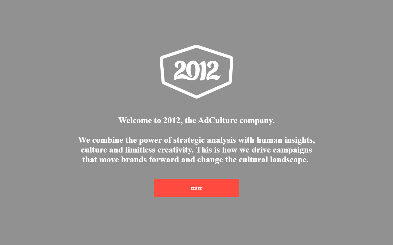 2012agency.com screenshot