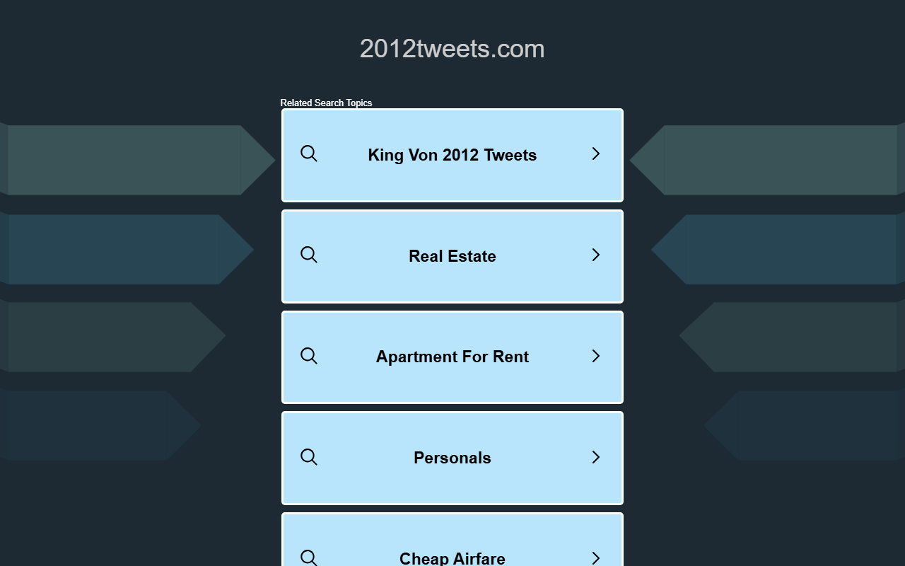 2012tweets.com screenshot