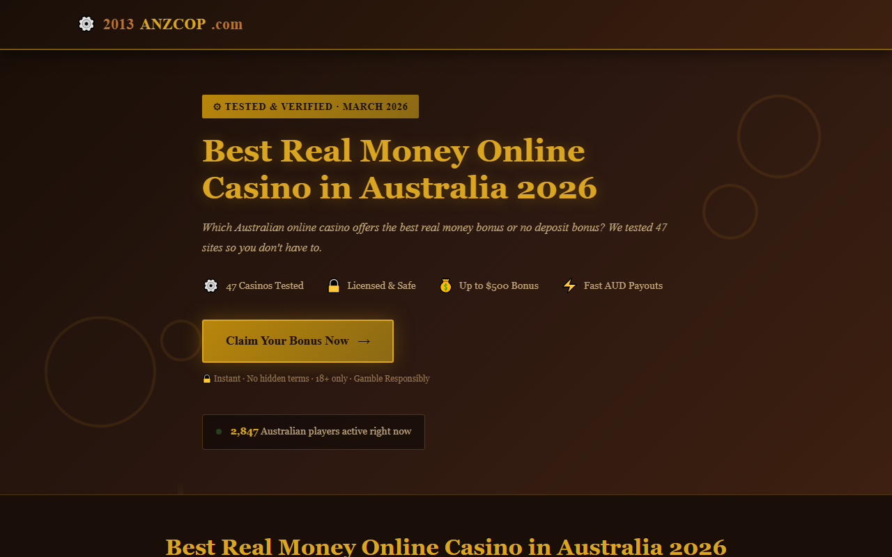 2013anzcop.com screenshot