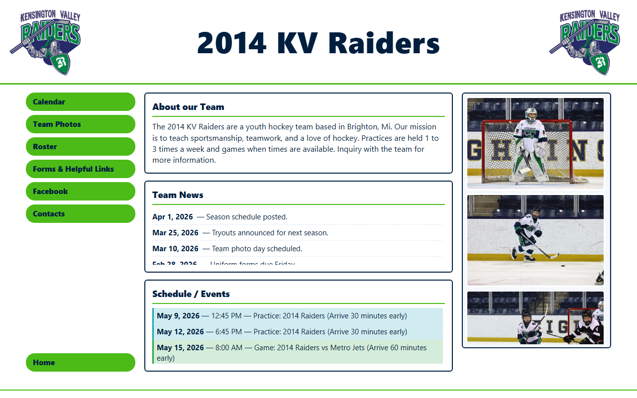 2014kvraiders.com screenshot