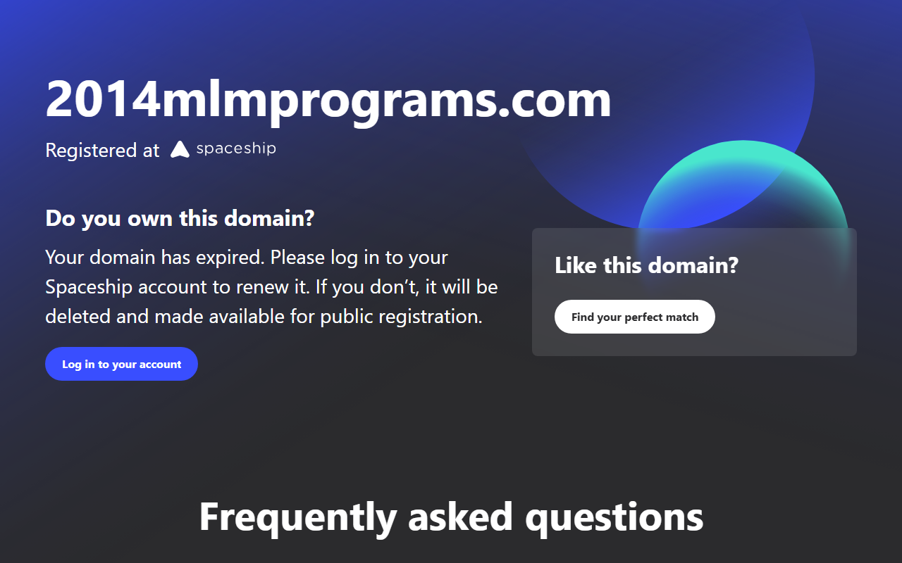 2014mlmprograms.com screenshot