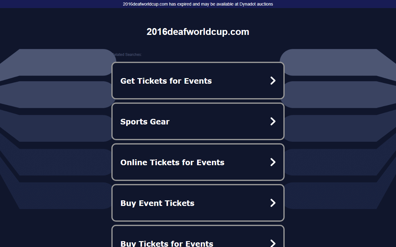 2016deafworldcup.com screenshot