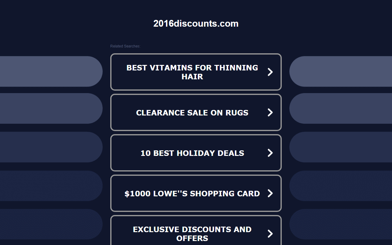 2016discounts.com screenshot