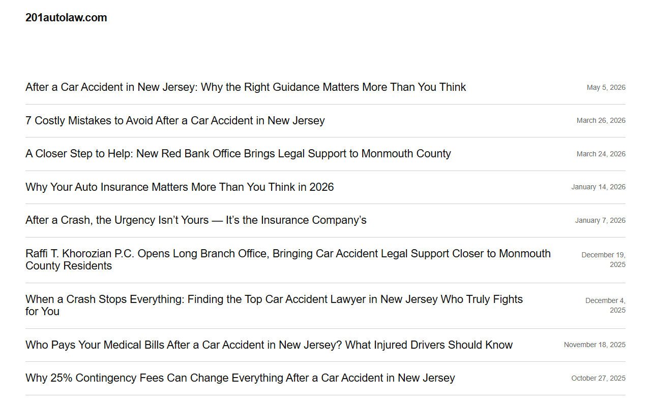201autolaw.com screenshot