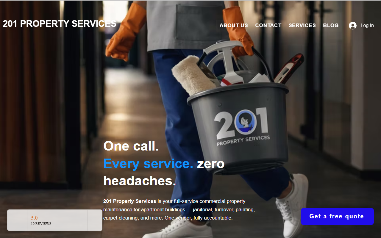 201cleaning.com screenshot