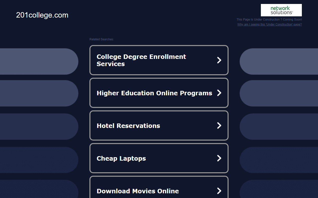 201college.com screenshot