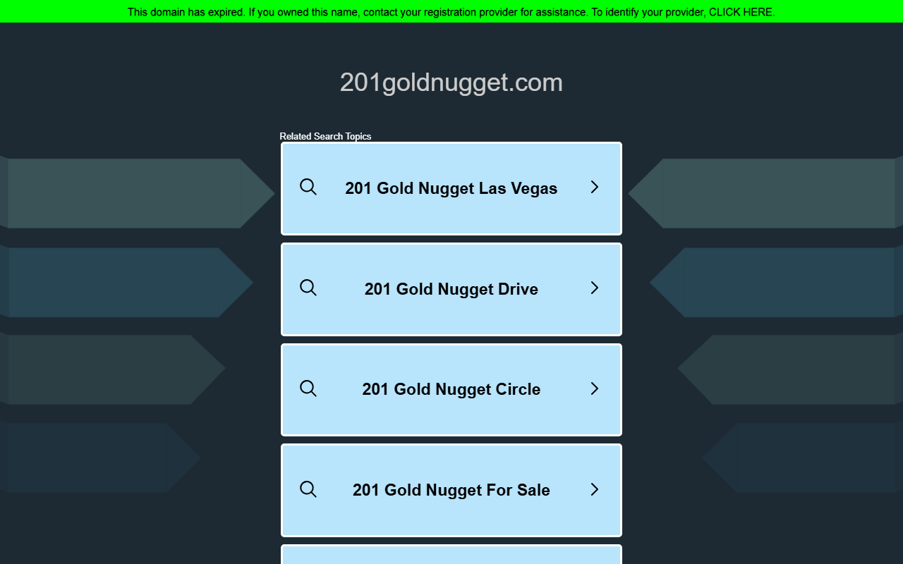 201goldnugget.com screenshot