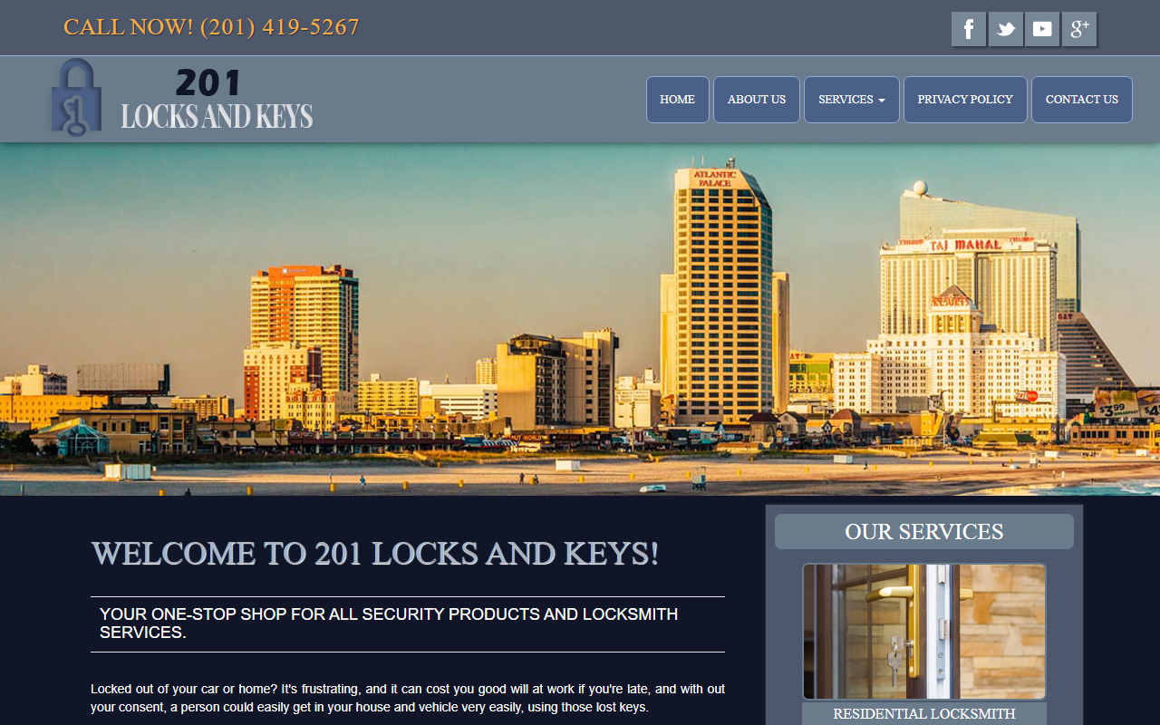 201locksandkeys.com screenshot