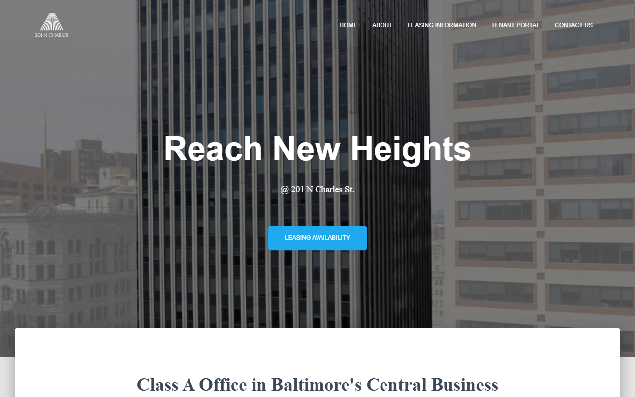 201northcharles.com screenshot