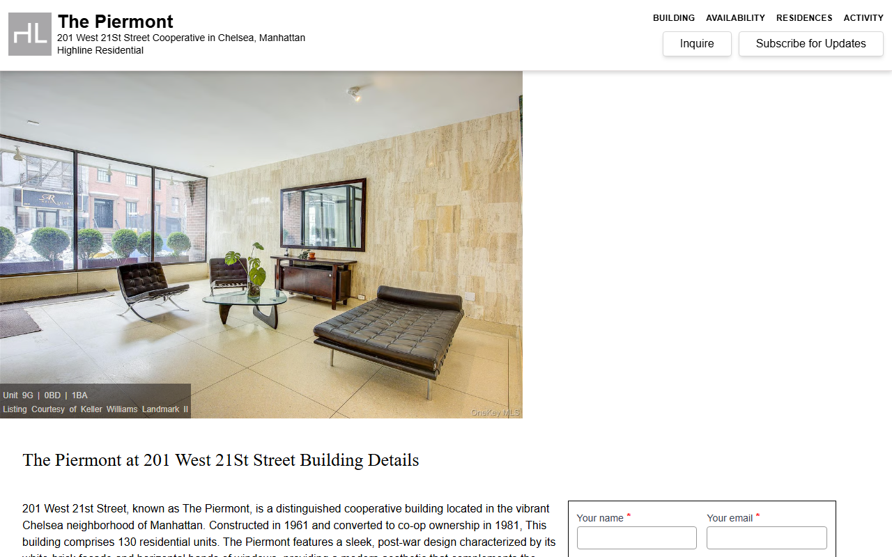 201west21st.com screenshot