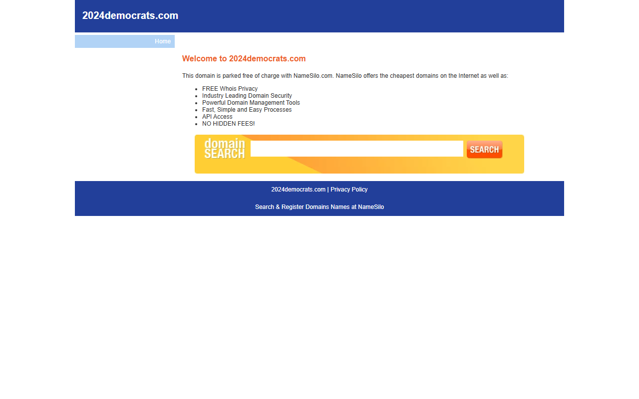2024democrats.com screenshot
