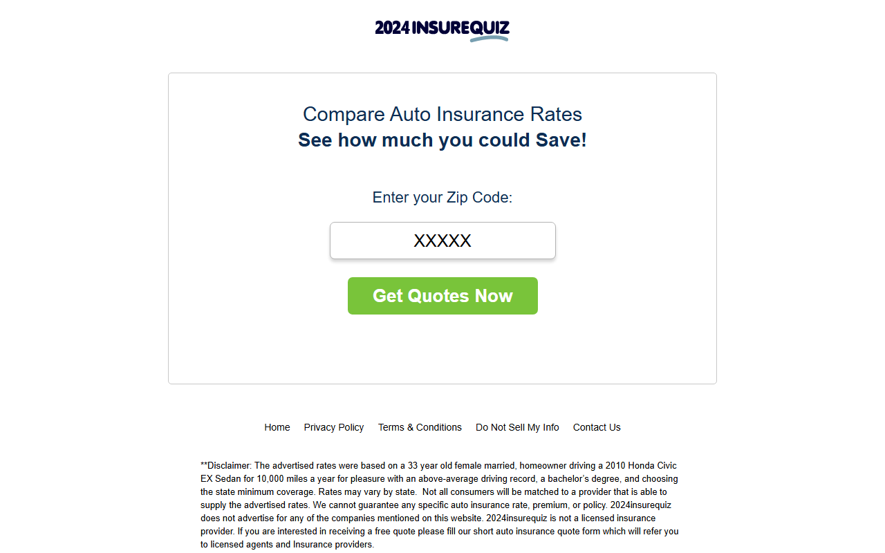 2024insurequiz.com screenshot