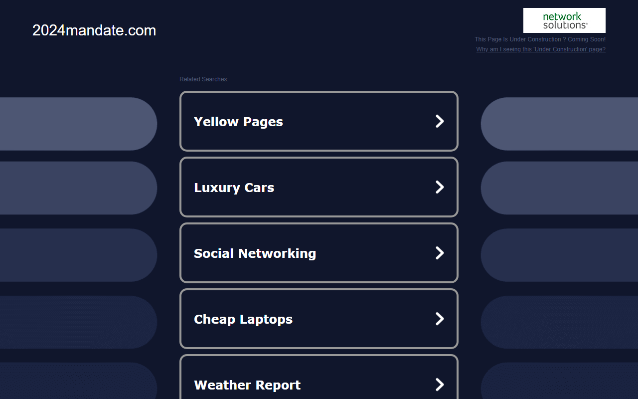 2024mandate.com screenshot