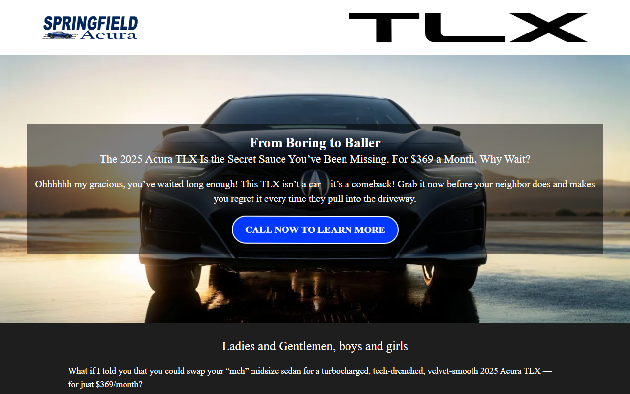 2025acuratlx.com screenshot