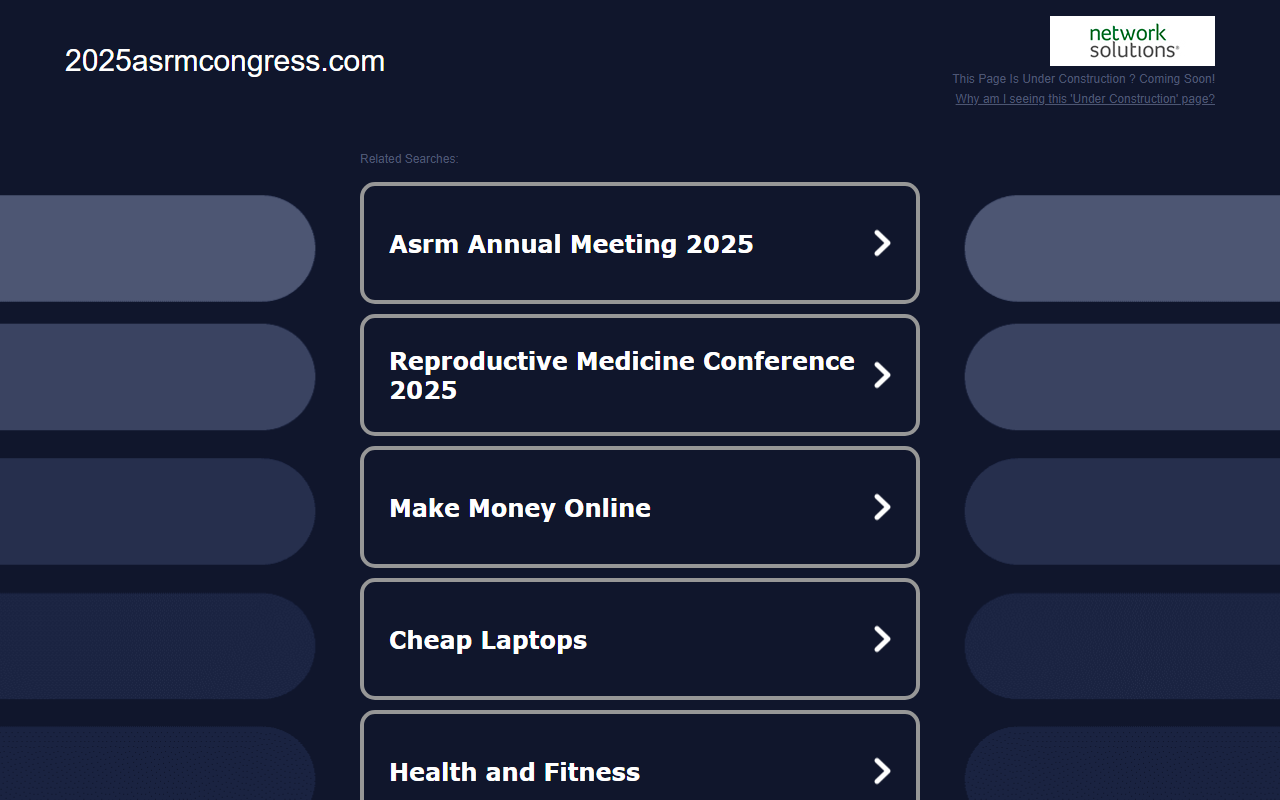 2025asrmcongress.com screenshot