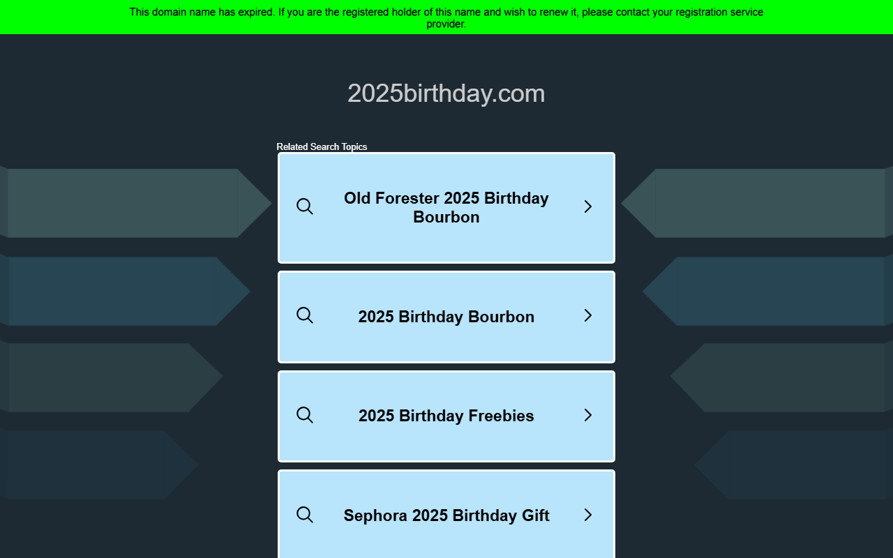 2025birthday.com screenshot