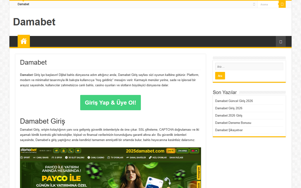 2025damabet.com screenshot