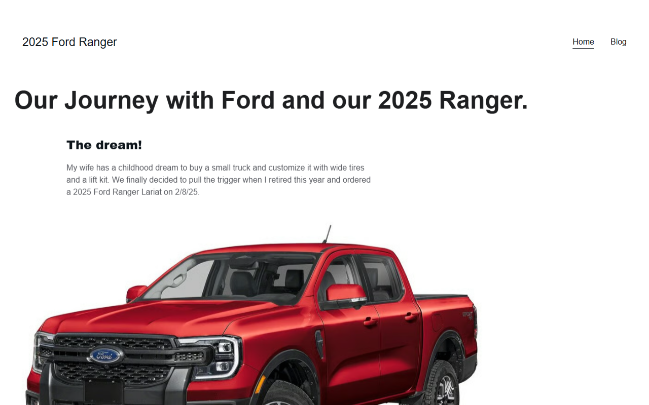 2025fordranger.com screenshot