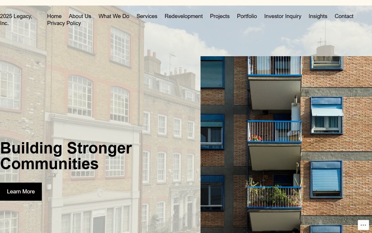2025legacyhomes.com screenshot