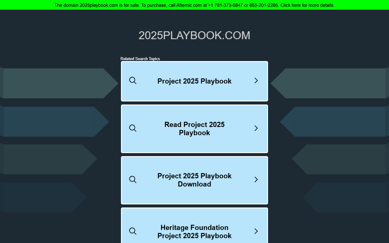2025playbook.com screenshot