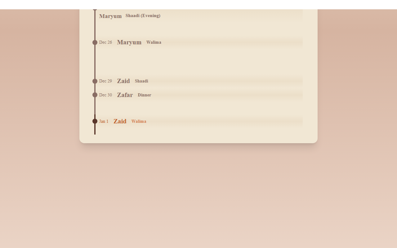 2025timeline.com screenshot