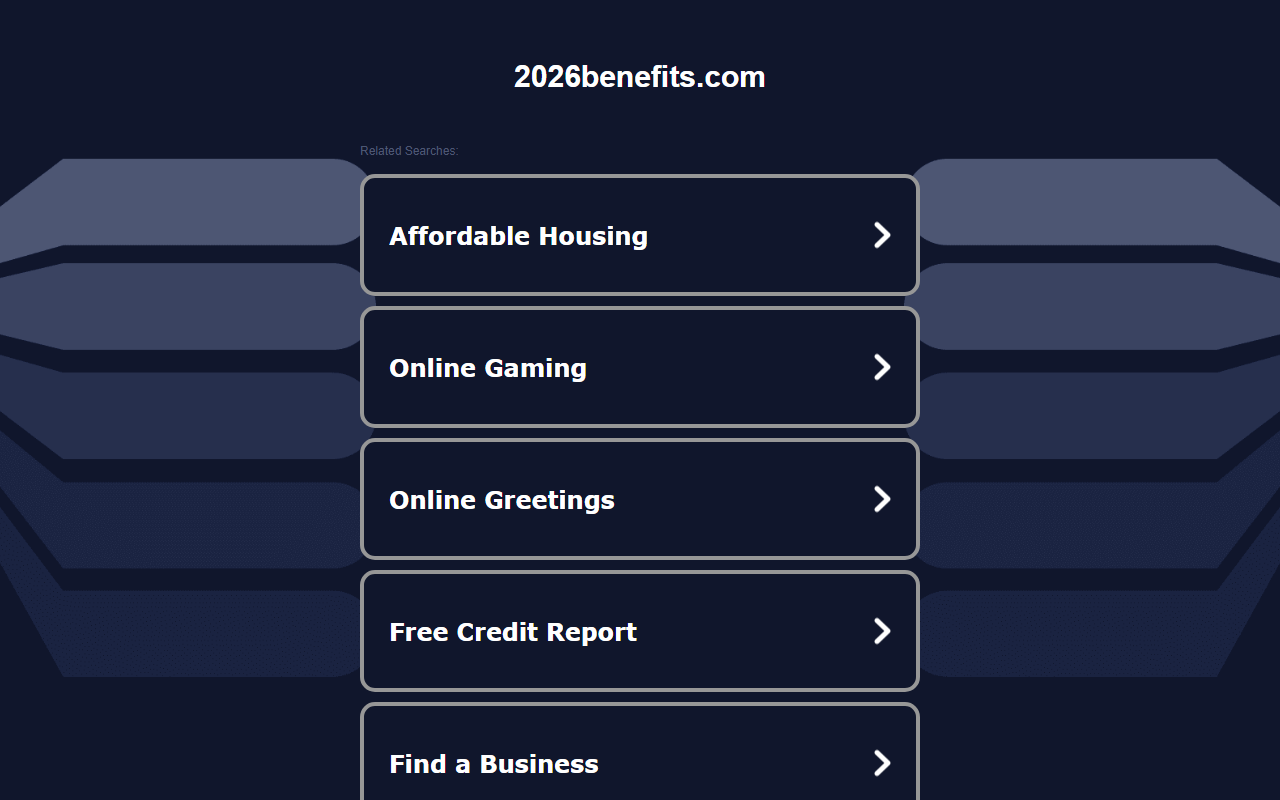 2026benefits.com screenshot