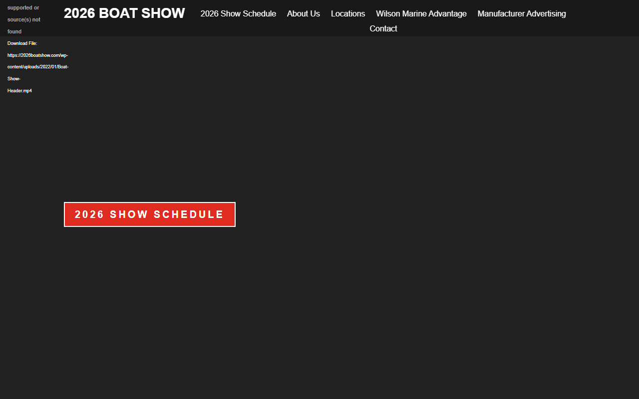 2026boatshow.com screenshot