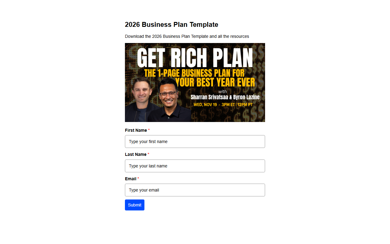 2026businessplan.com screenshot