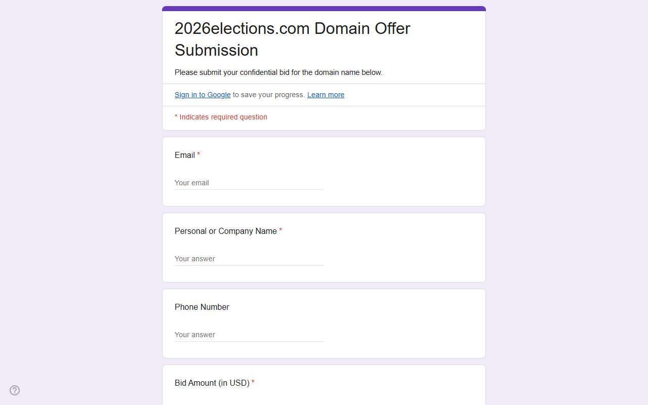2026elections.com screenshot