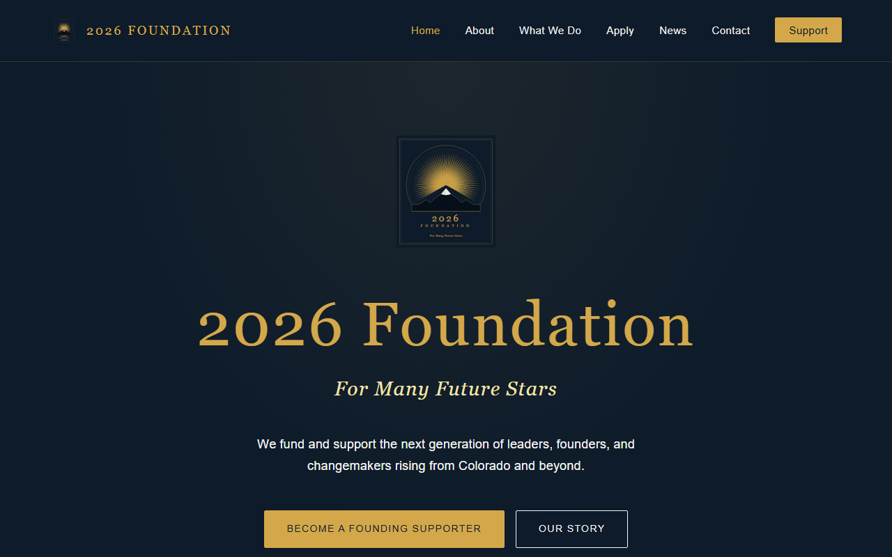 2026foundation.com screenshot
