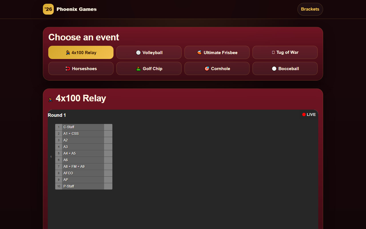 2026phoenixgames.com screenshot