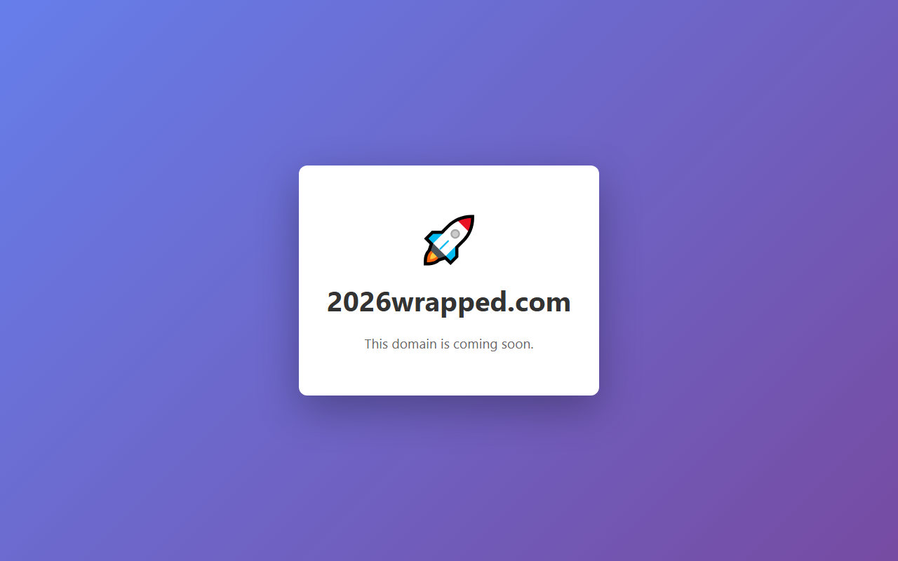 2026wrapped.com screenshot