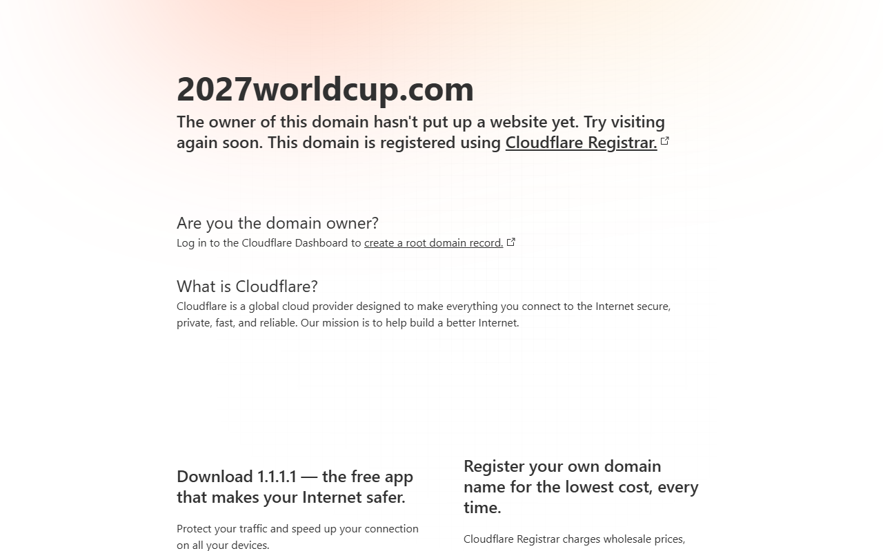 2027worldcup.com screenshot