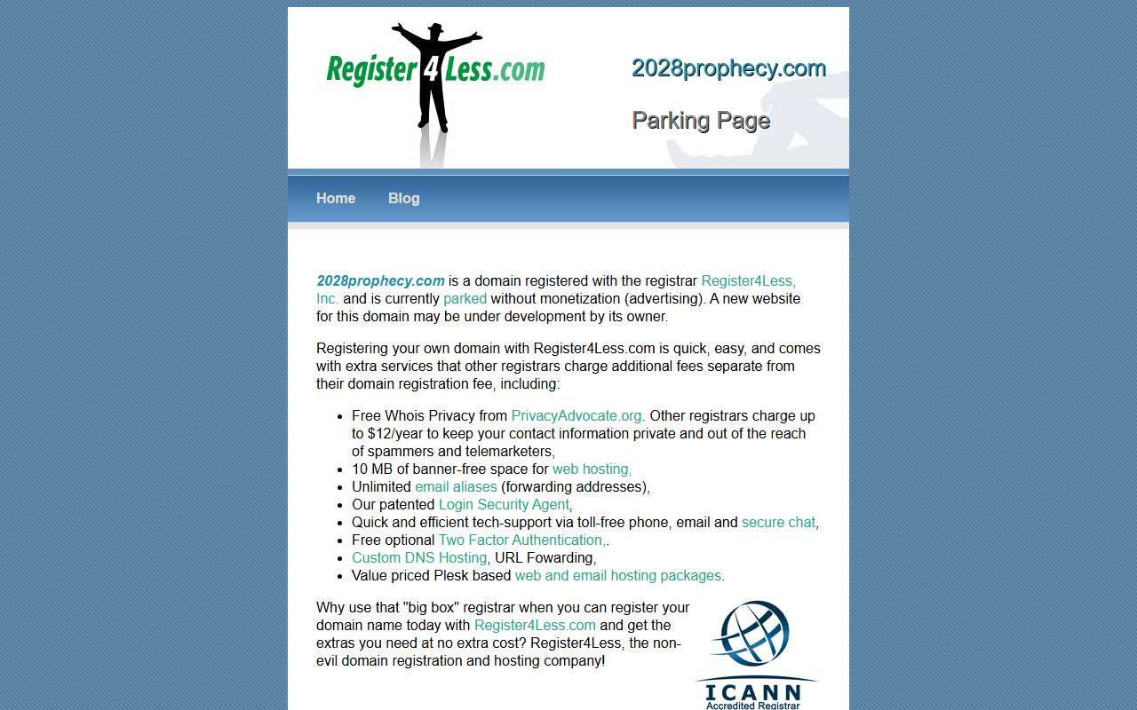 2028prophecy.com screenshot