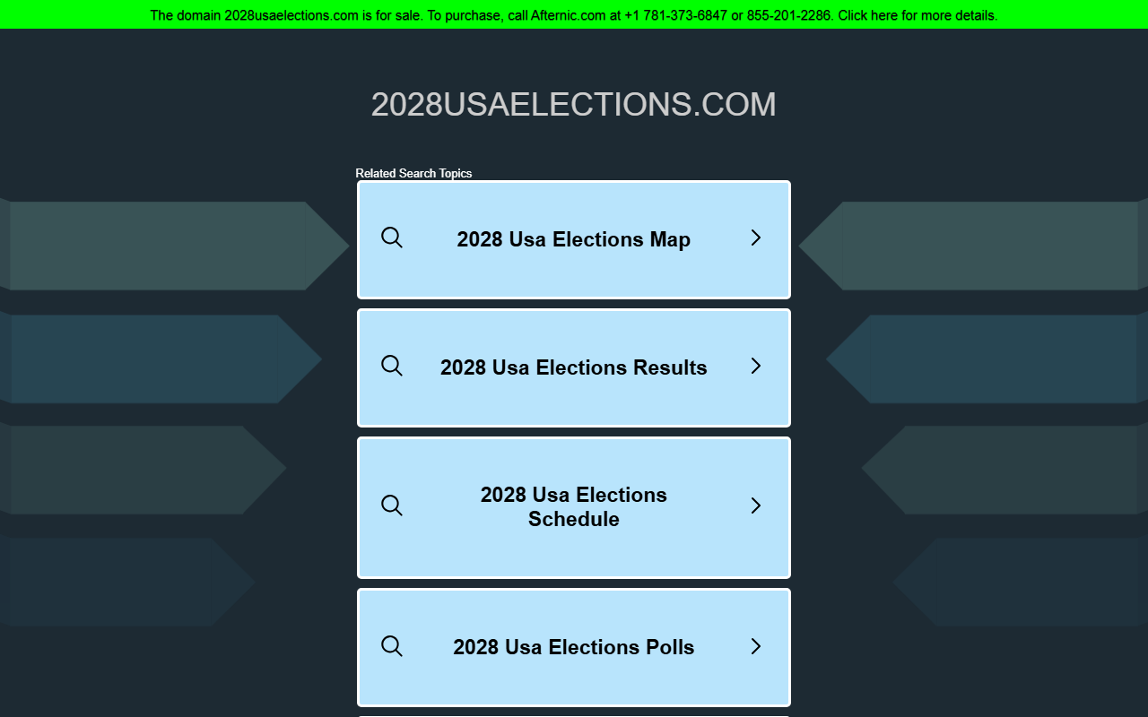 2028usaelections.com screenshot
